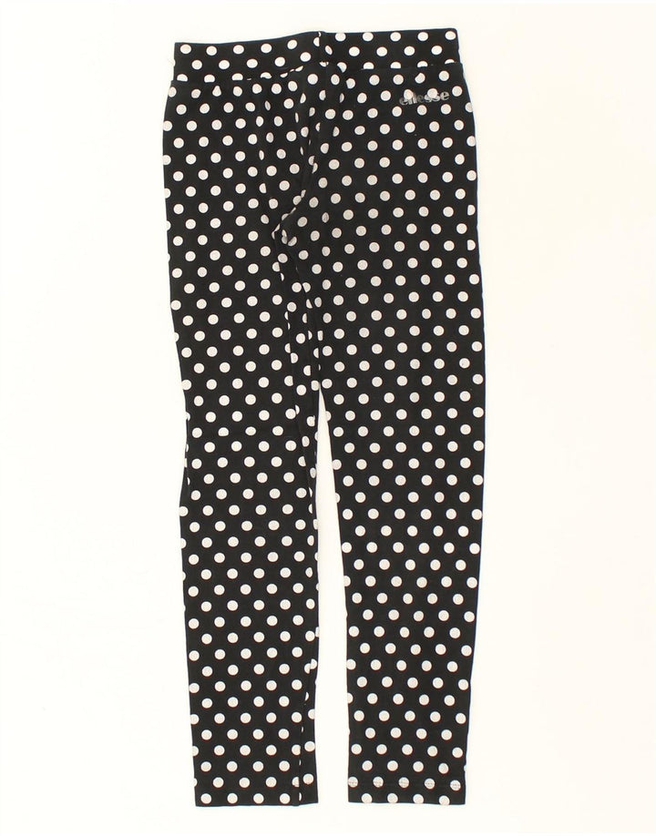 ELLESSE Girls Leggings 9-10 Years Black Polka Dot | Vintage Ellesse | Thrift | Second-Hand Ellesse | Used Clothing | Messina Hembry 