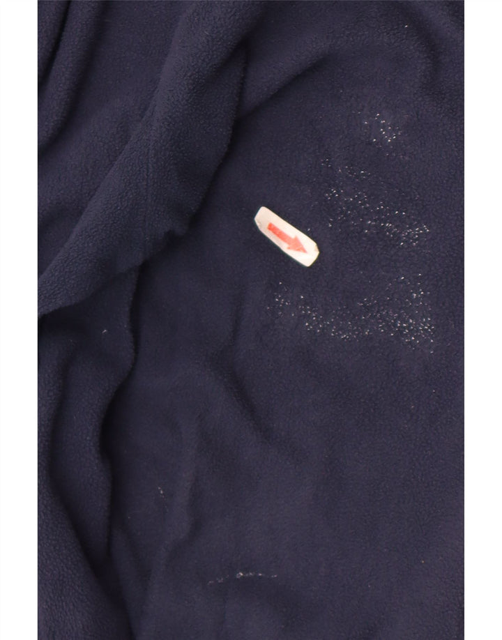 Mountain Warehouse Ανδρικό φερμουάρ Fleece Jumper Large Navy Blue Polyester