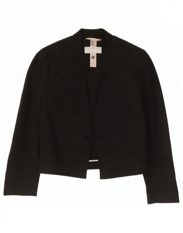 Marks & Spencer Γυναικείο Open Blazer Jacket UK 10 Small Black