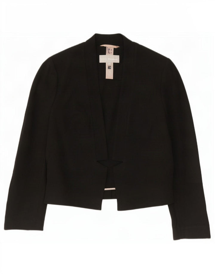 Marks & Spencer Γυναικείο Open Blazer Jacket UK 10 Small Black
