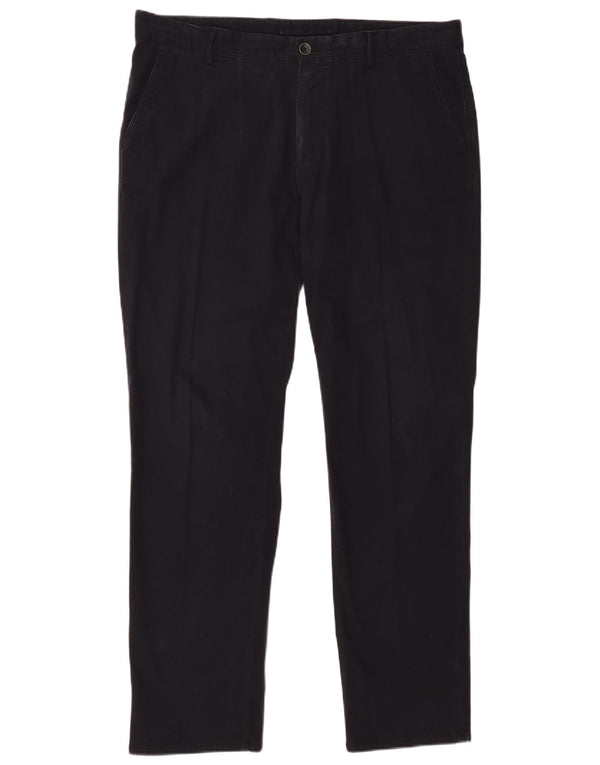 MASSIMO DUTTI Ανδρικό παντελόνι Chino με κανονική εφαρμογή EU 44 Large W34 L31 Μαύρο