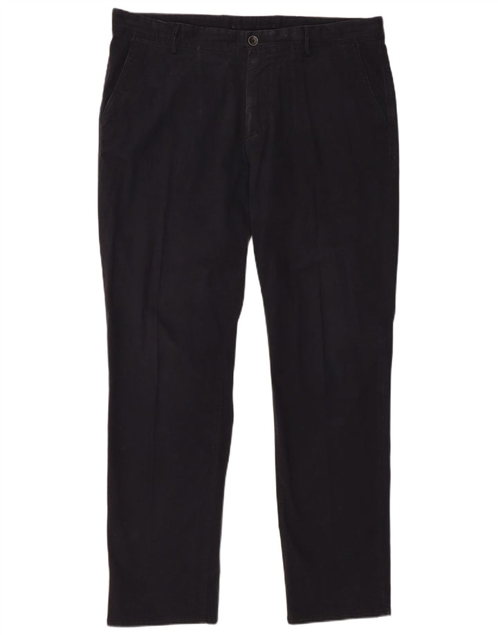 MASSIMO DUTTI Ανδρικό παντελόνι Chino με κανονική εφαρμογή EU 44 Large W34 L31 Μαύρο