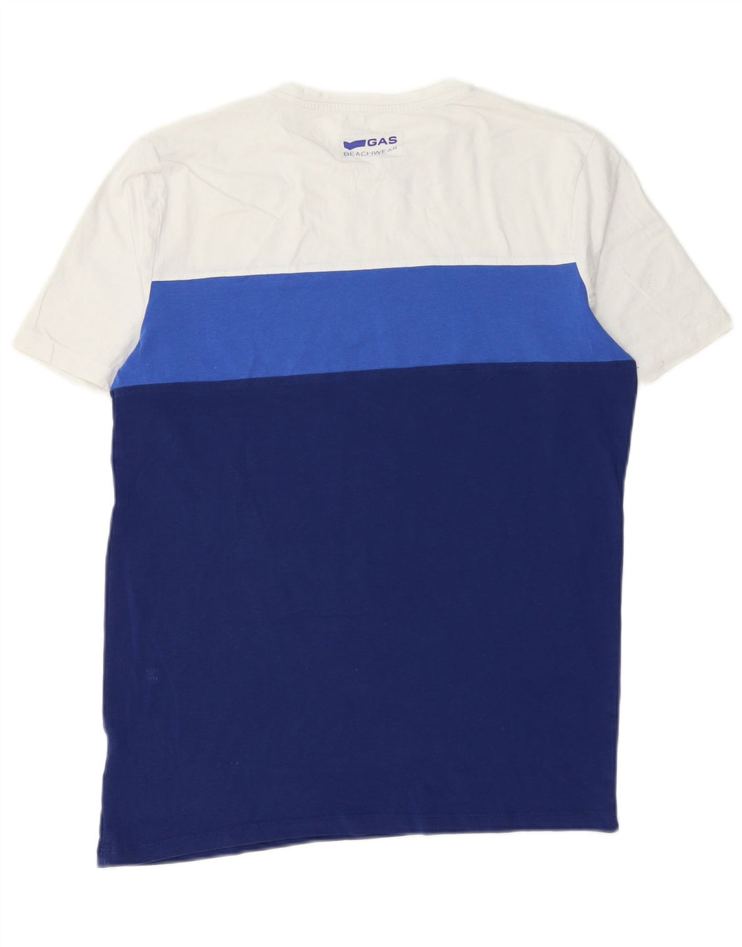 Ανδρικό μπλουζάκι Gas Top Large Blue Colourblock Βαμβακερό