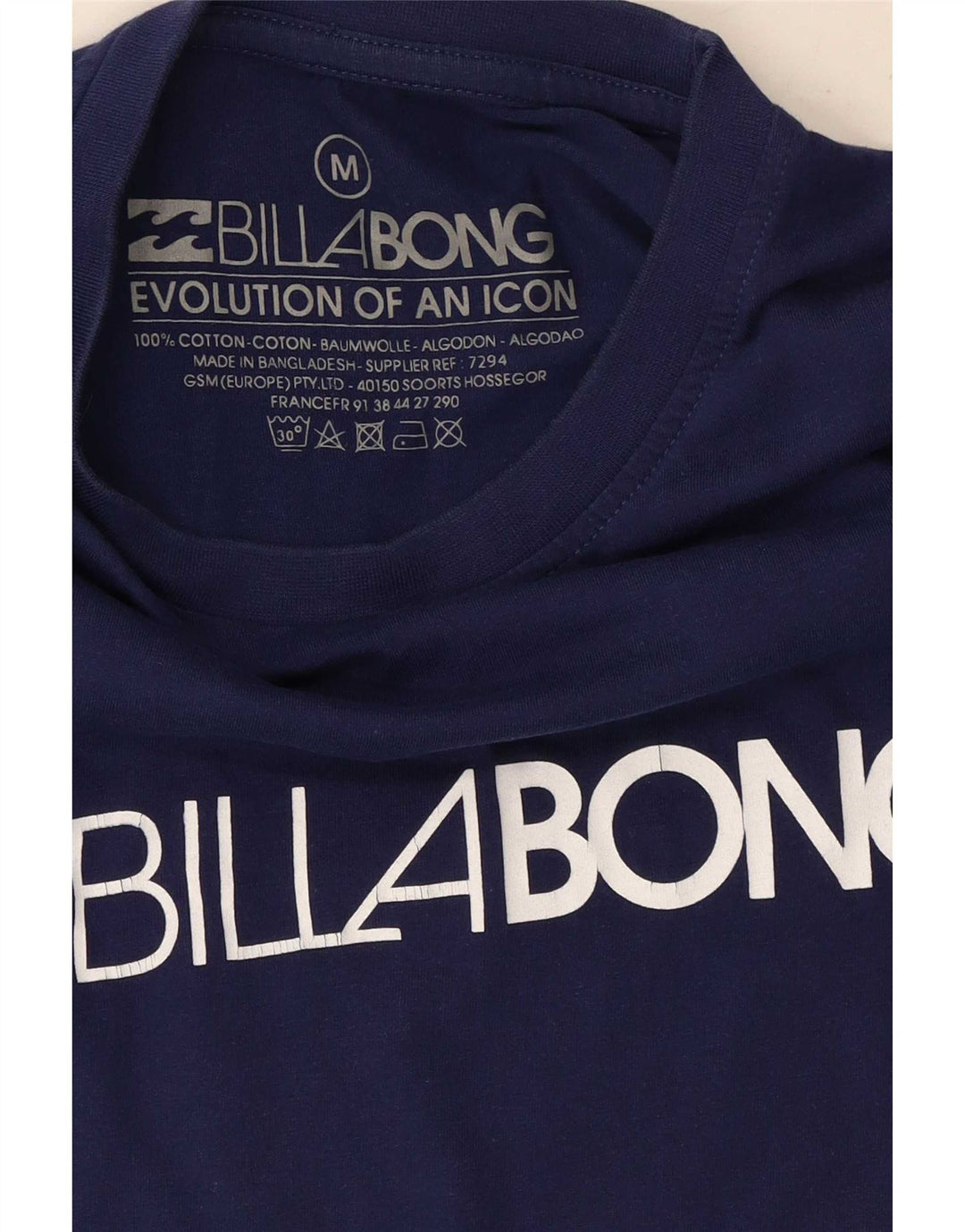 Ανδρικό γραφικό T-Shirt Billabong Top από μεσαίο μπλε ναυτικό βαμβακερό