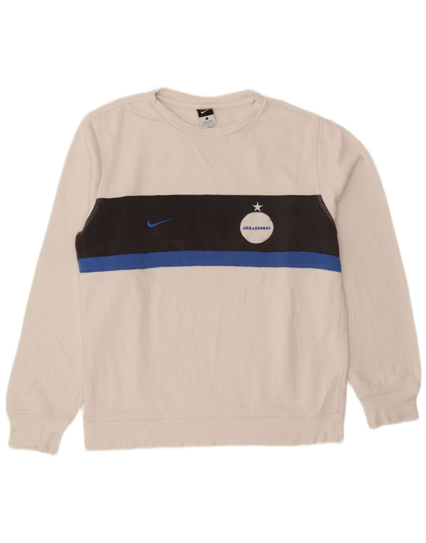 Ανδρικό φούτερ Nike Inter Milan Jumper σε μεγάλο λευκό χρώμα, βαμβακερό