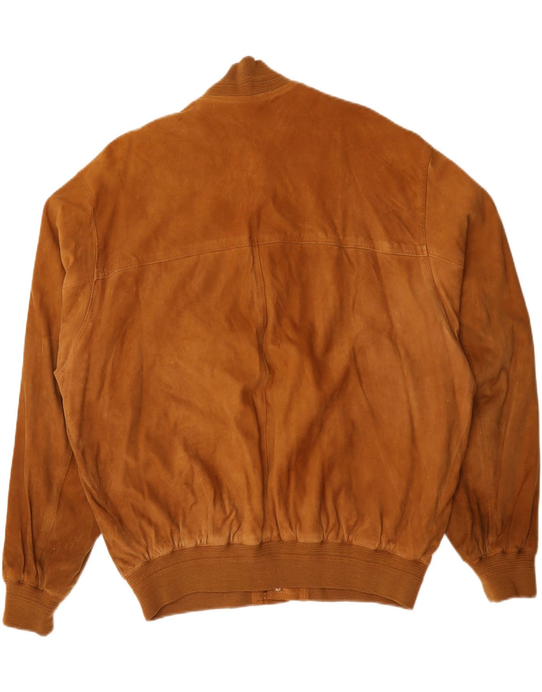 Vintage Ανδρικό Suede Bomber Jacket IT 58 4XL Καφέ Δερμάτινο