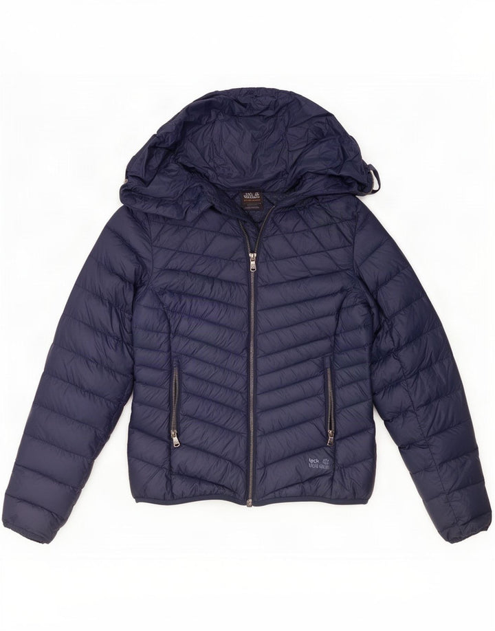 Jack Wolfskin γυναικείο μπουφάν με επένδυση UK 8/10 Small Navy Blue Nylon