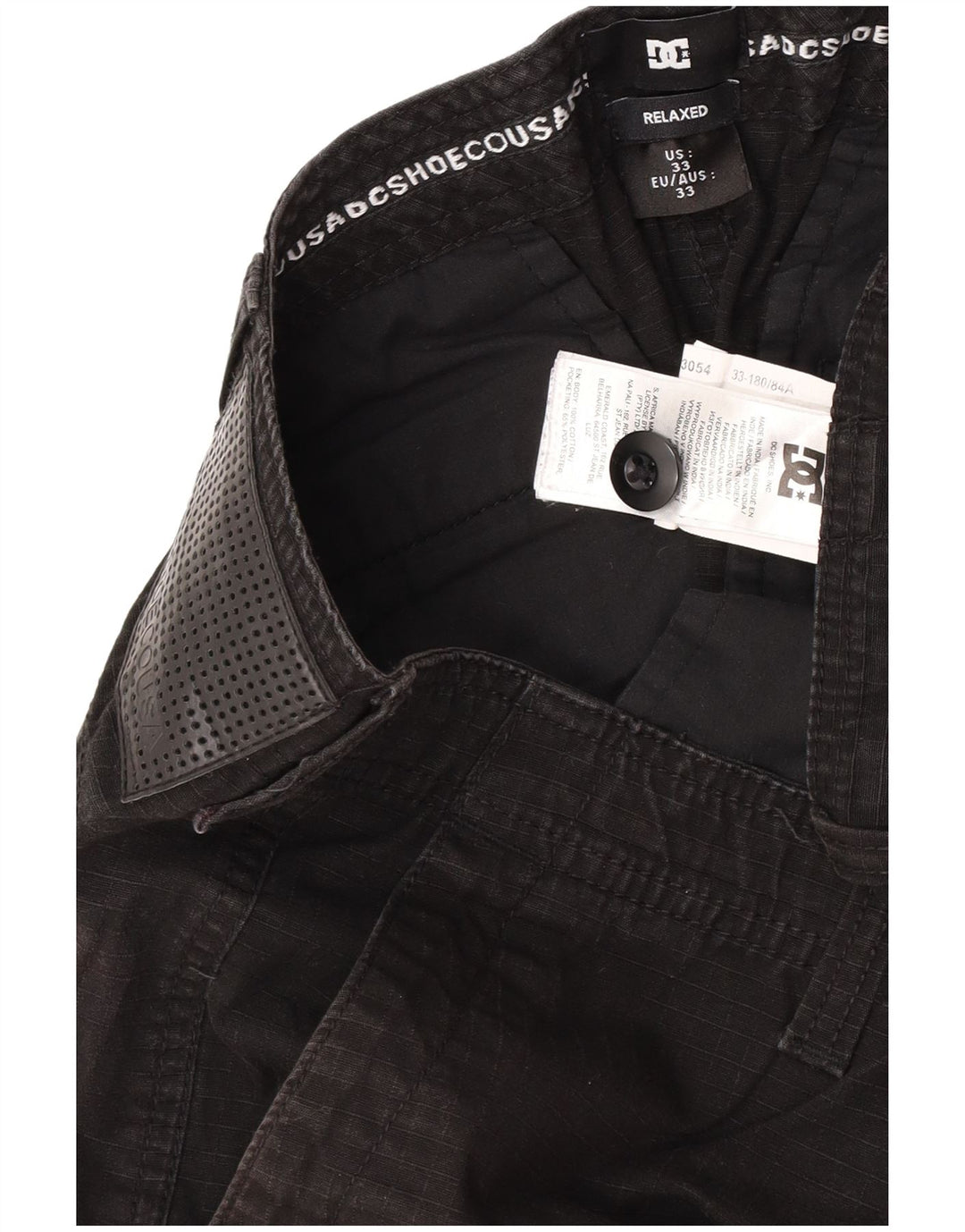 Ανδρικό σορτς Cargo DC Relaxed Fit W33 μεσαίο μαύρο βαμβακερό