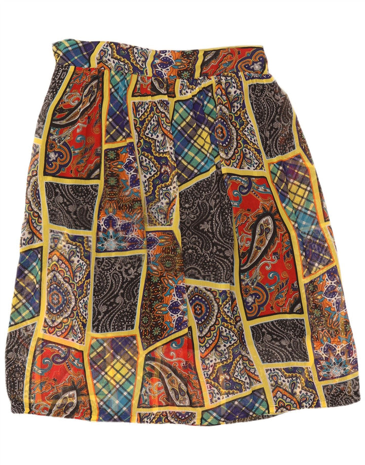 Vintage Γυναικεία Φούστα σε γραμμή Α W38 XL Πολύχρωμο Patchwork