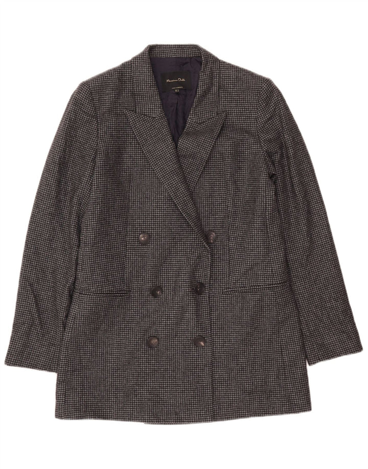 Massimo Dutti Γυναικείο σακάκι μπλέιζερ EU 40 Medium Grey Houndstooth