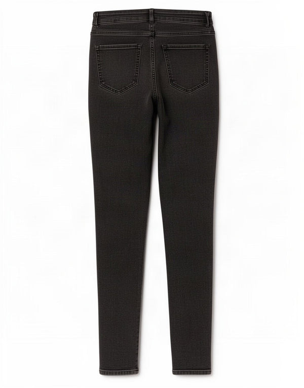 Marks & Spencer Γυναικεία Skinny Jeans UK 14 Large W30 L29 Γκρι βαμβακερό
