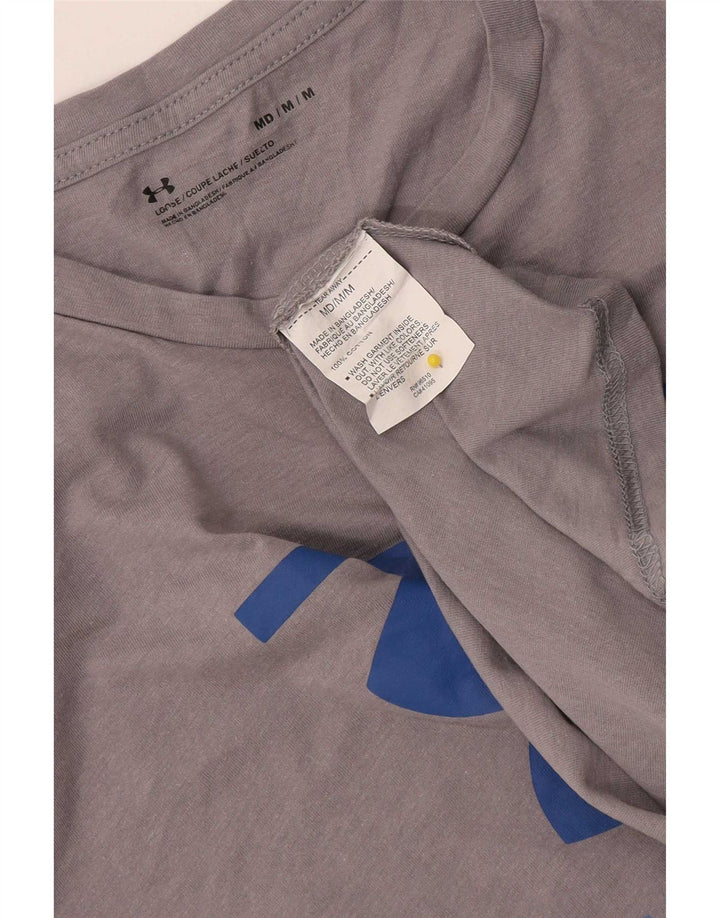 Ανδρικό γραφικό μπλουζάκι Under Armour Top Μεσαίο γκρι βαμβακερό