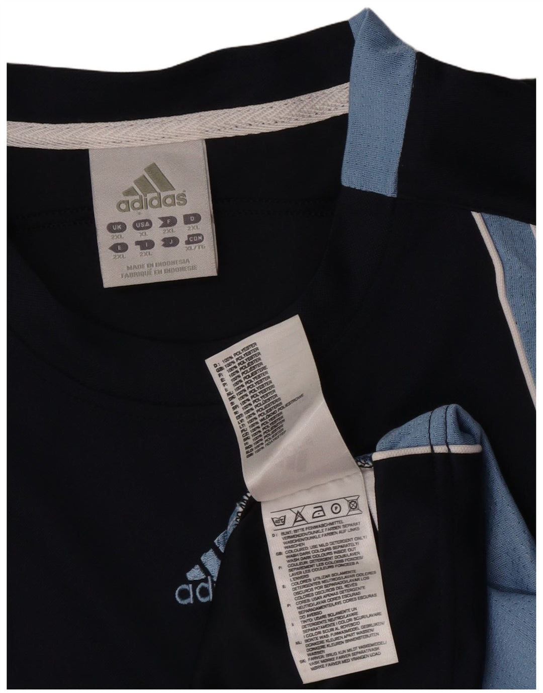Adidas Ανδρικό γιλέκο Climacool Top 2XL Navy Blue Colorblock Πολυεστέρας