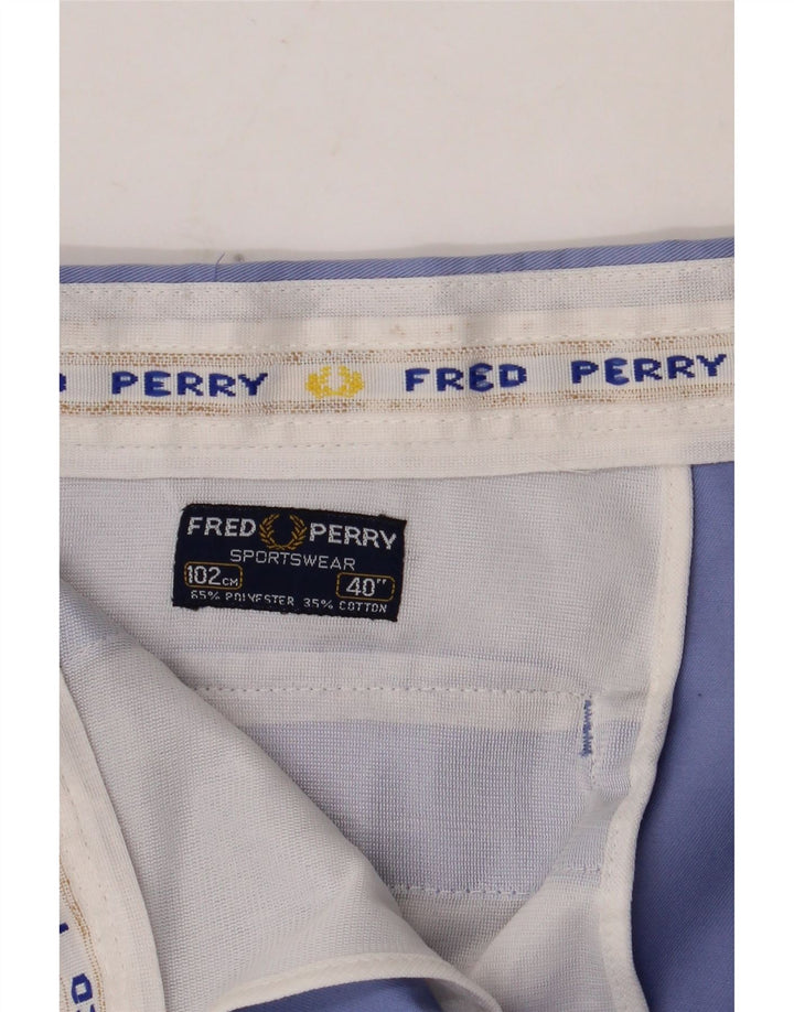 Fred Perry Ανδρικό σορτς Chino W40 XL Μπλε βαμβακερό