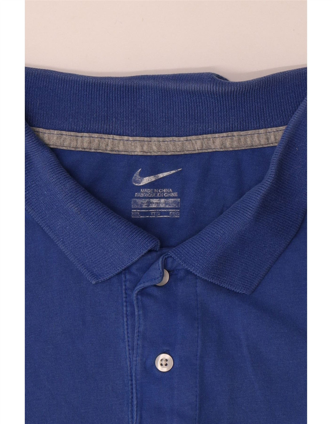 Ανδρικό μπλουζάκι πόλο Nike 2XL μπλε βαμβακερό