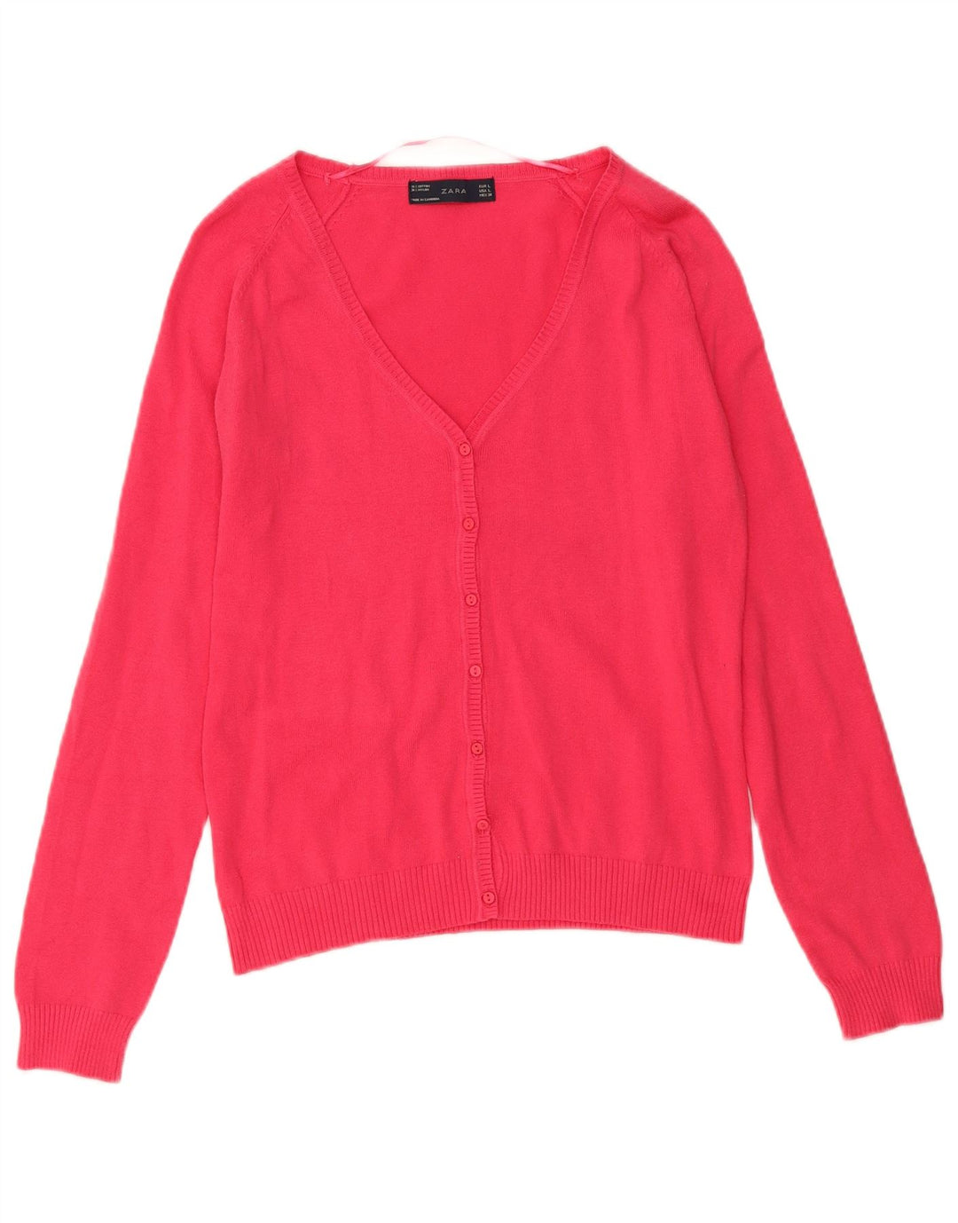 Zara Γυναικεία Ζακέτα UK 14 Large Pink