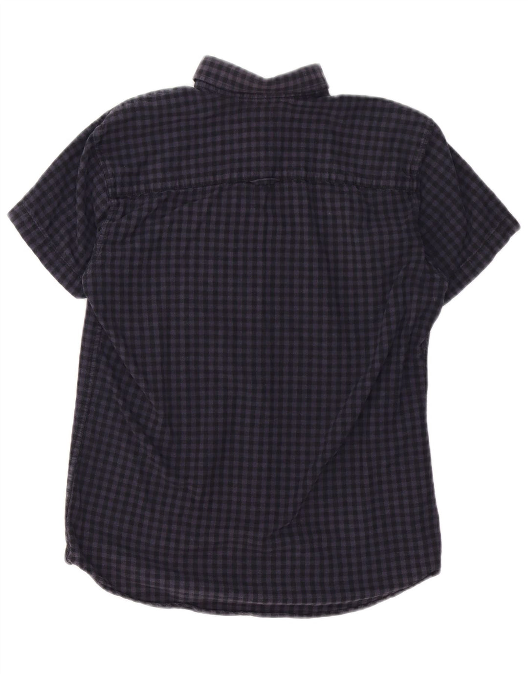 Jack & Jones Ανδρικό κοντομάνικο πουκάμισο με κανονική εφαρμογή Μικρό Navy Blue Gingham