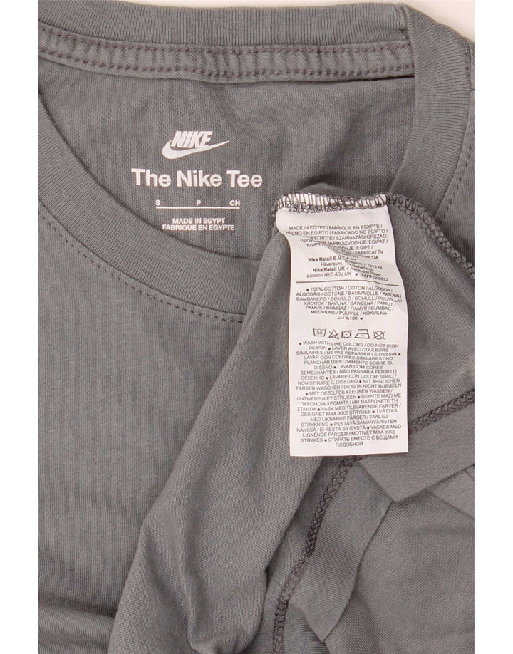 Ανδρικό μπλουζάκι Nike, μικρό γκρι βαμβακερό