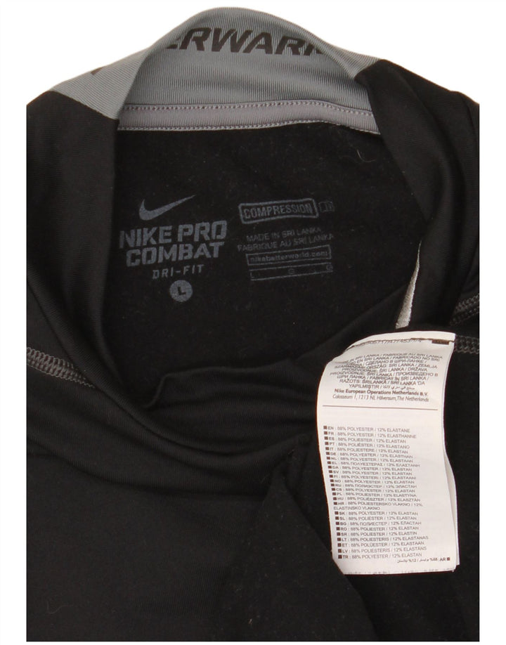 Ανδρική μπλούζα Nike με μακρυμάνικο μεγάλο μαύρο χρώμα, πολυεστέρας