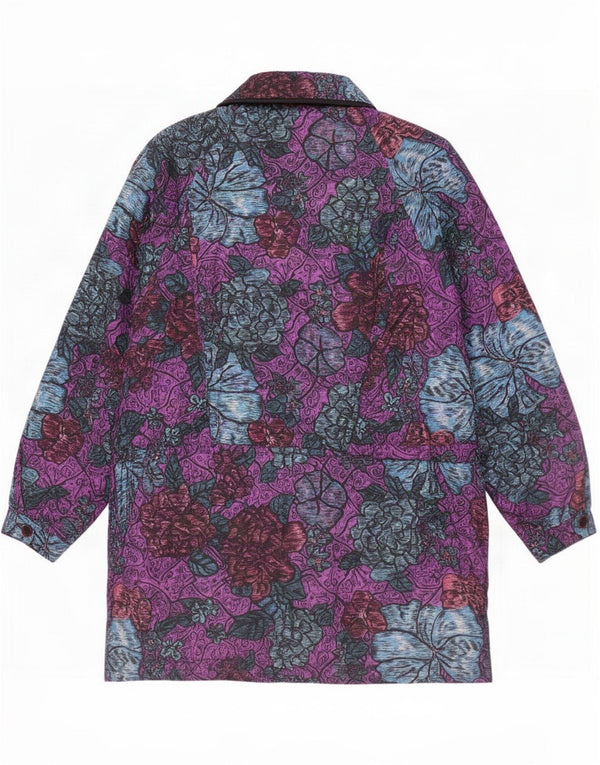 Yessica Γυναικείο Μπουφάν Parka EU 42 Large Purple Floral Nylon
