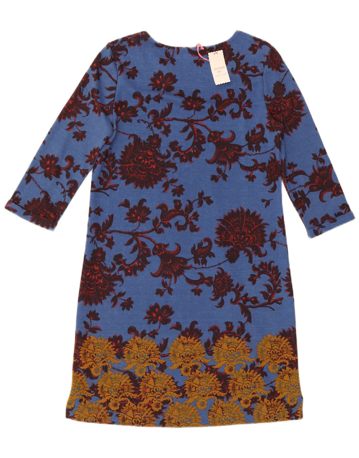 WHITE STUFF Γυναικείο φόρεμα με μανίκια 3/4 UK 12 Medium Blue Floral
