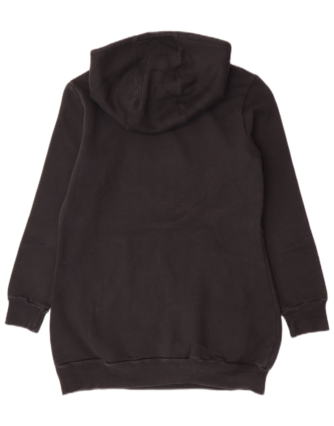 Adidas Γυναικείο Γραφικό Hoodie Jumper IT 46 Μεγάλος Μαύρος Πολυεστέρας