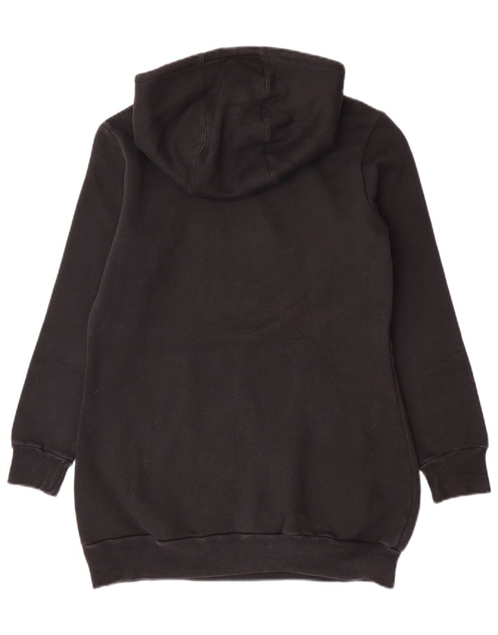 Adidas Γυναικείο Γραφικό Hoodie Jumper IT 46 Μεγάλος Μαύρος Πολυεστέρας