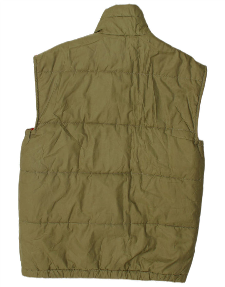 Carrera ανδρική επένδυση Gilet UK 40 Large Khaki Colorblock Πολυεστέρας