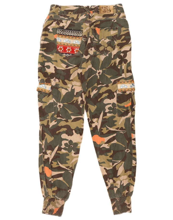 Desigual Γυναικείο Παντελόνι Cargo EU 38 Medium W29 L29 Green Camouflage