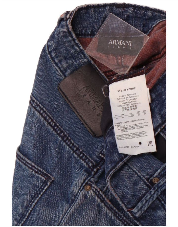 ARMANI Γυναικείο Slim Jeans W31 L34 Μπλε Βαμβακερό