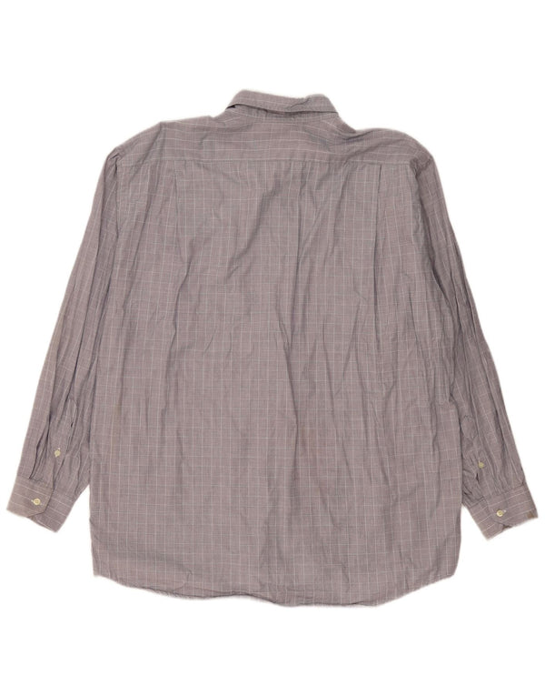 Ανδρικό πουκάμισο Lacoste 42 Large Grey Check Cotton