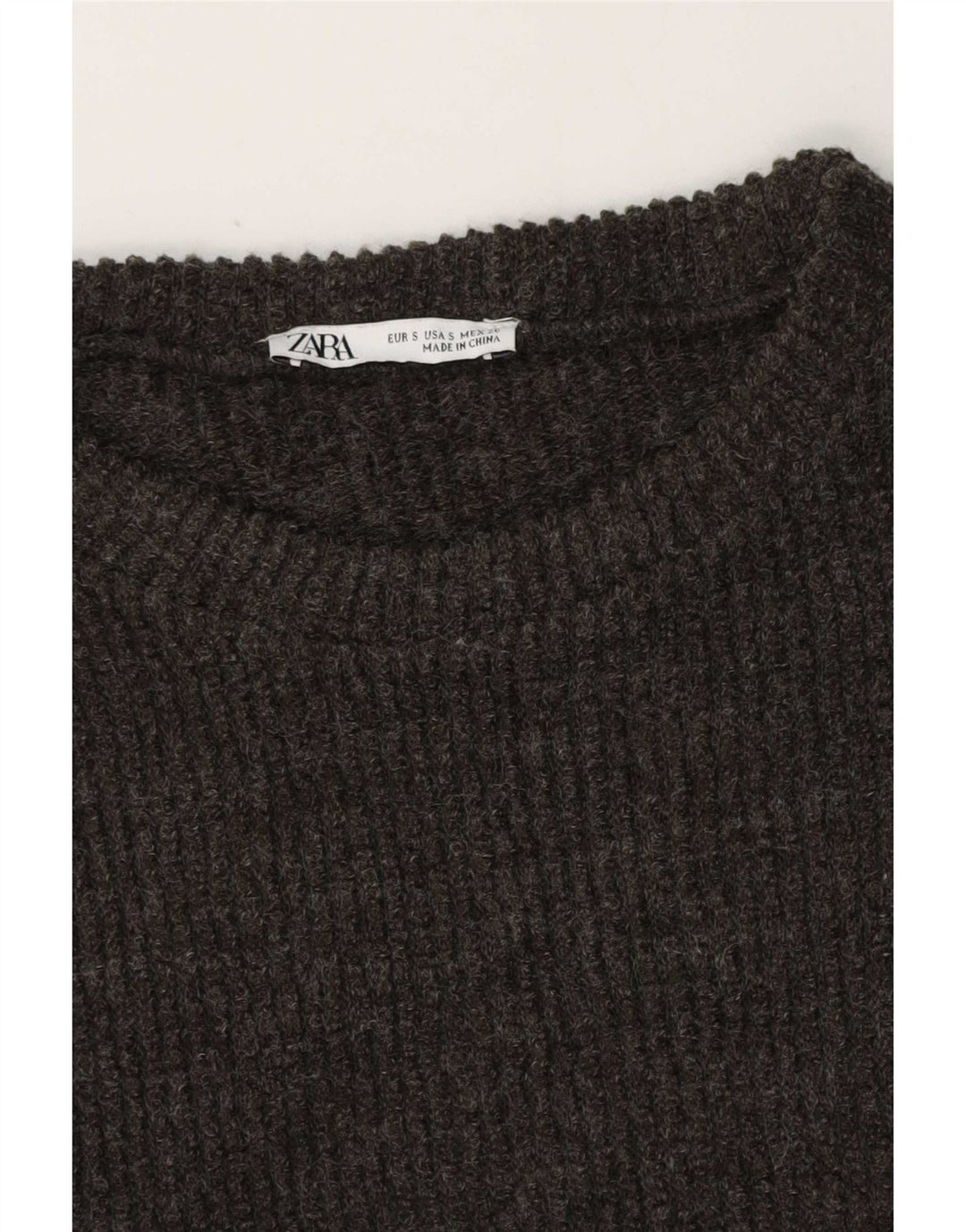 Zara Γυναικείο T-Shirt Top UK 10 Small Grey
