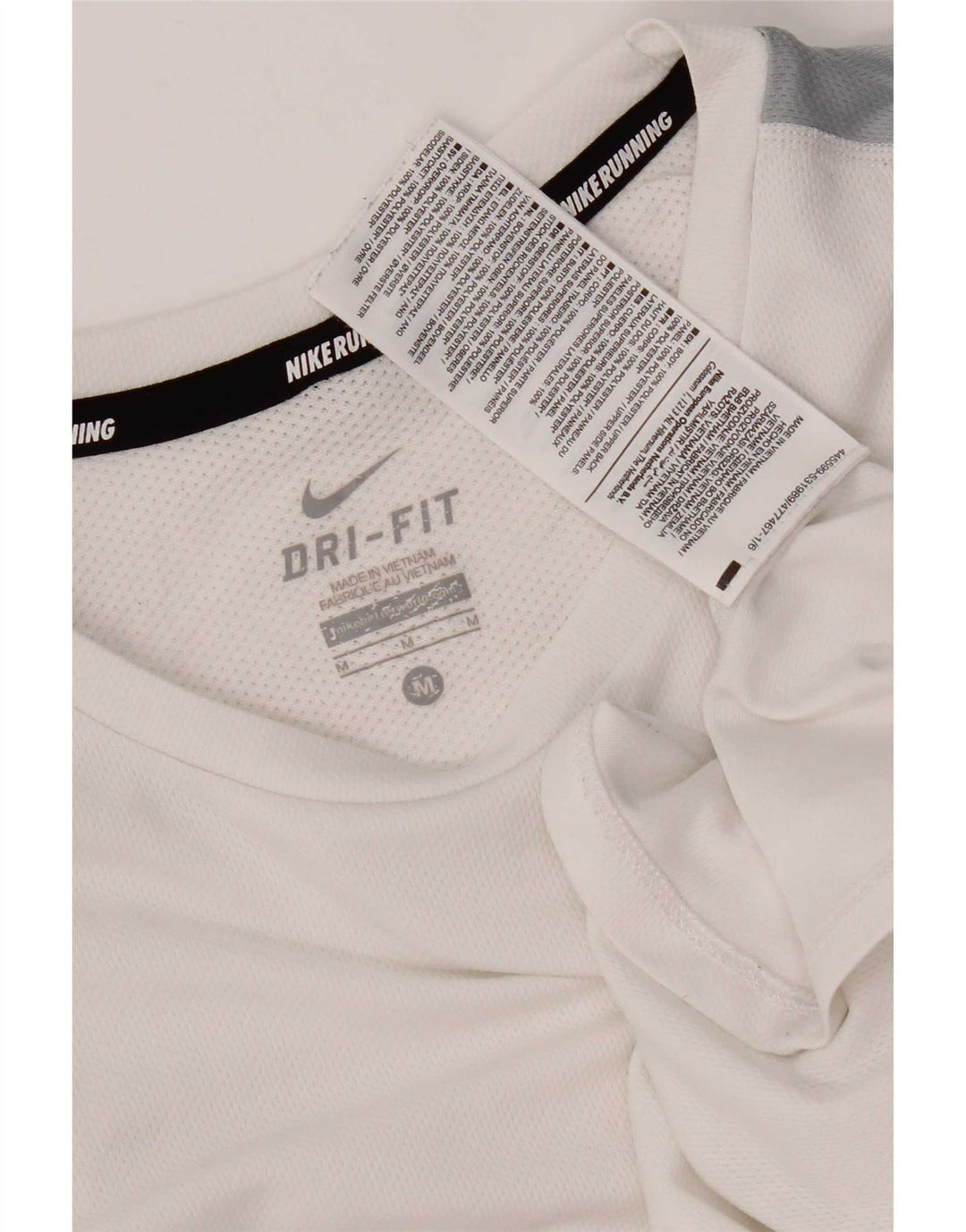 Ανδρικό T-Shirt Nike Dri Fit Τοπ μεσαίου λευκού χρώματος πολυεστέρας