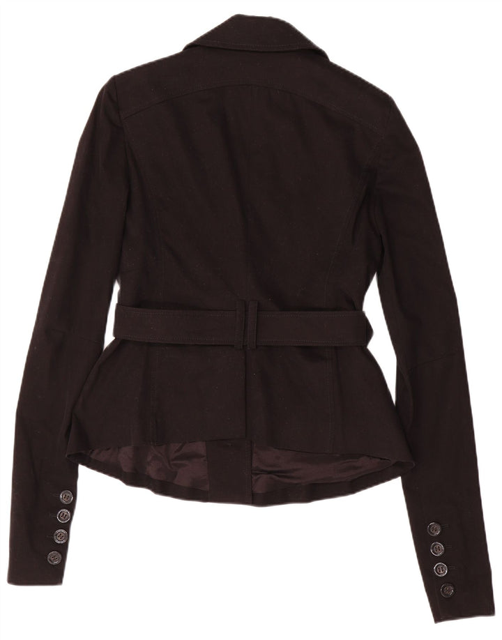 Patrizia Pepe Γυναικείο Μπουφάν Blazer 2 Κουμπιών IT 44 Μεσαίο Μαύρο Βαμβακερό