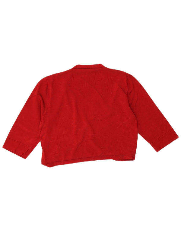 Phase Eight Γυναικείο πουλόβερ 3/4 μανίκι Crop Cardigan UK 14 Medium Red