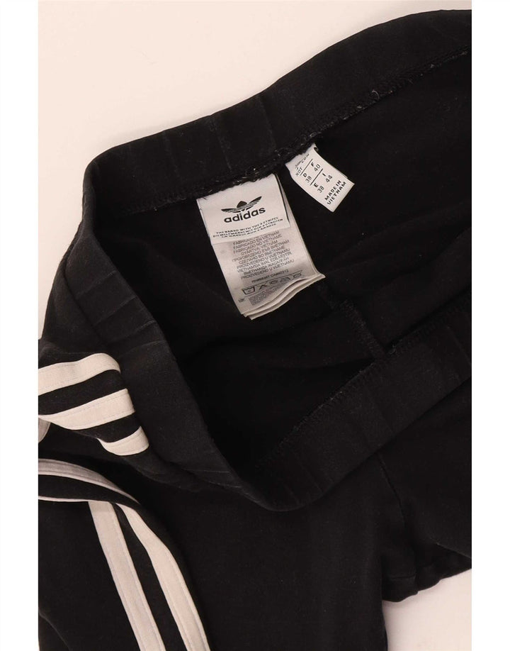 Γυναικείο κολάν Adidas Crop UK 12 μεσαίο μαύρο βαμβακερό