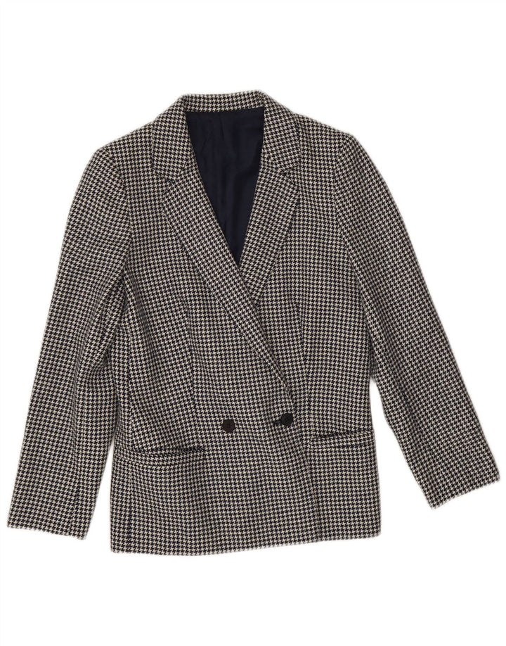 Arezia Γυναικείο Μπουφάν σακάκι IT 42 Medium Navy Blue Houndstooth
