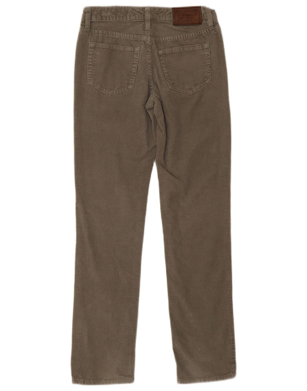 Polo Ralph Lauren Boys Slim Corduroy Παντελόνι 13-14 ετών W26 L28 Χακί