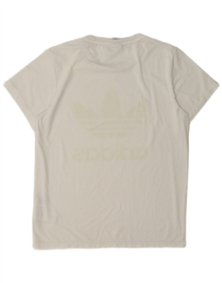 Γυναικείο γραφικό μπλουζάκι Adidas Top UK 8 Small White