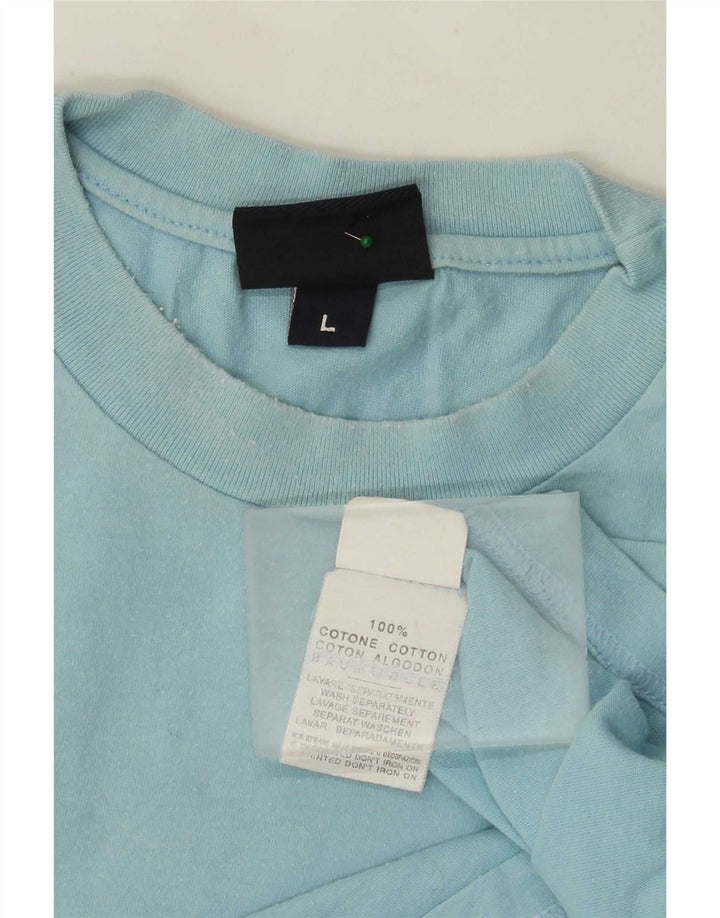 Ανδρικό γραφικό T-Shirt Murphy & Nye Top μεγάλο μπλε βαμβακερό