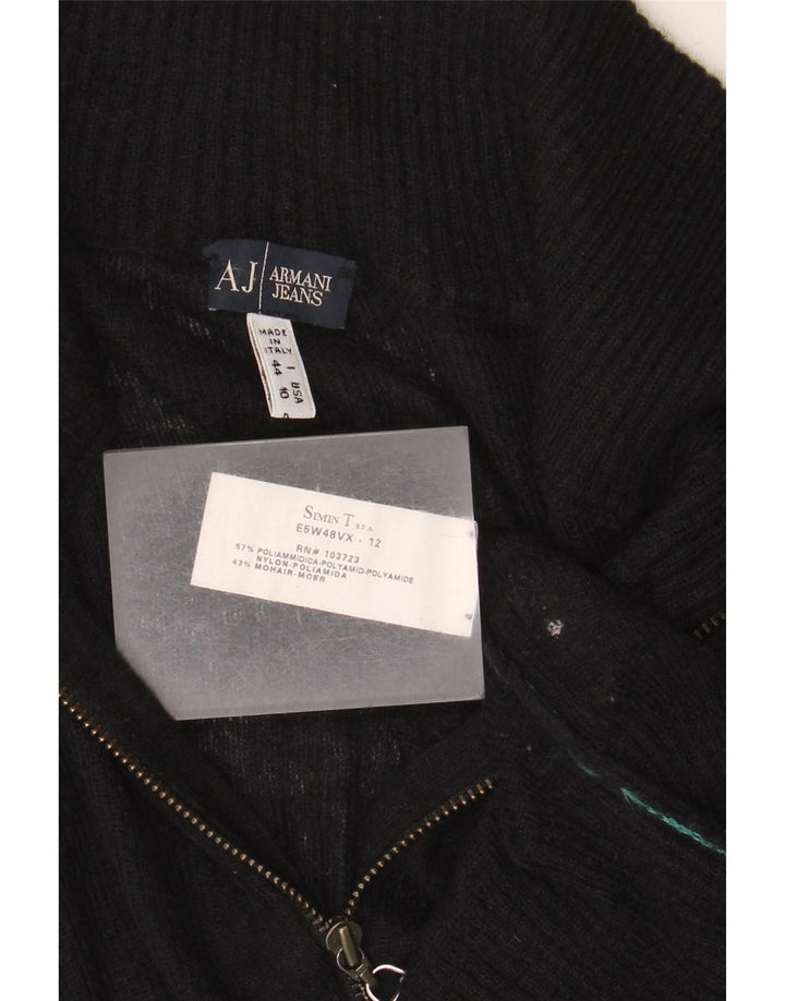 Armani Jeans Γυναικεία Ζακέτα πουλόβερ IT 44 Medium Black Polyamide