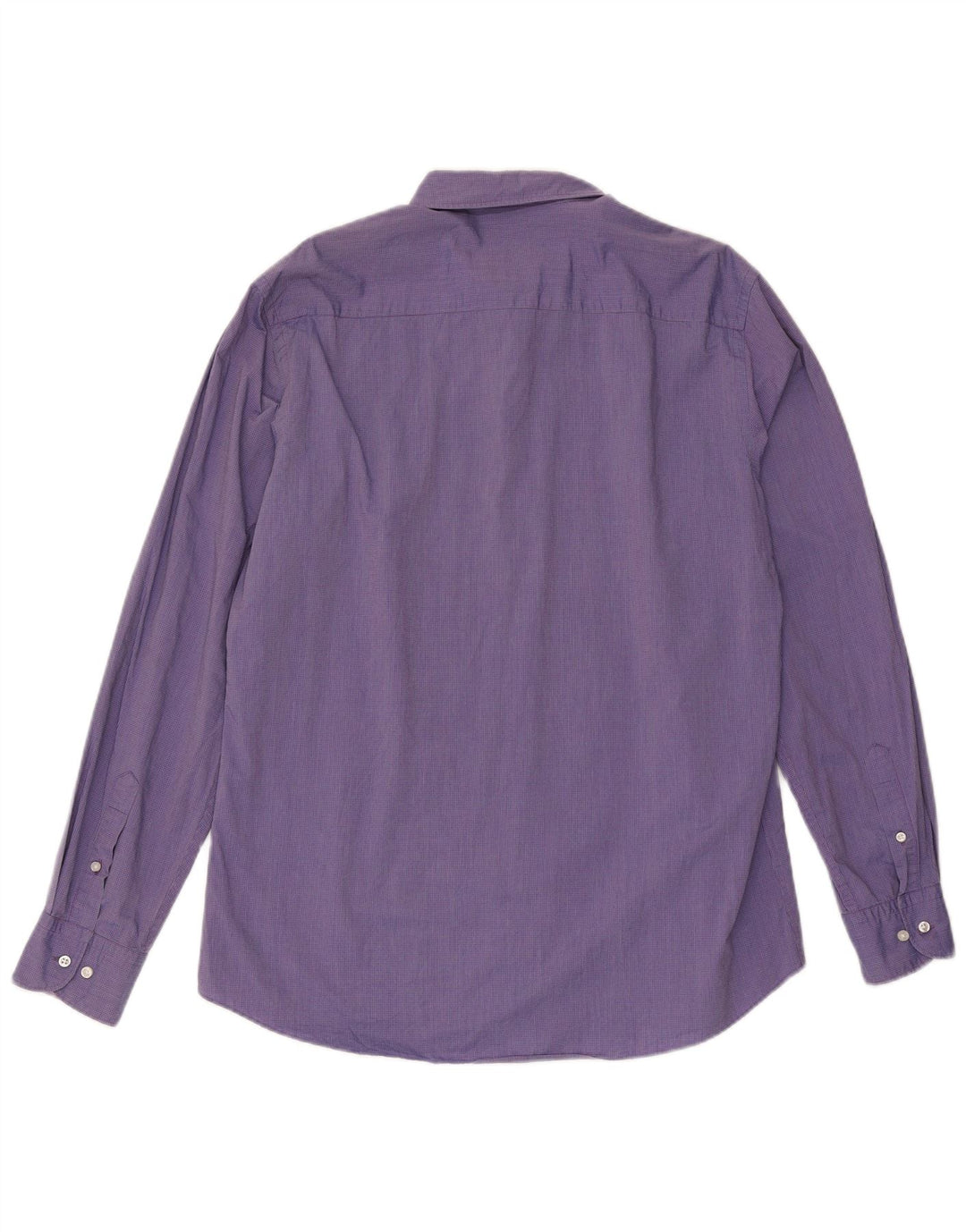 Ανδρικό πουκάμισο Massimo Dutti Slim Fit XL Purple Gingham