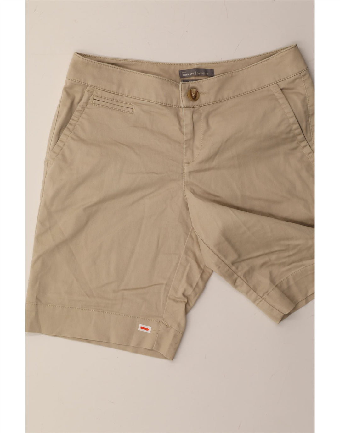 DOCKERS Womens Chino Shorts US 4 Small W27 Beige Cotton Vintage Dockers and Second-Hand Dockers from Messina Hembry 