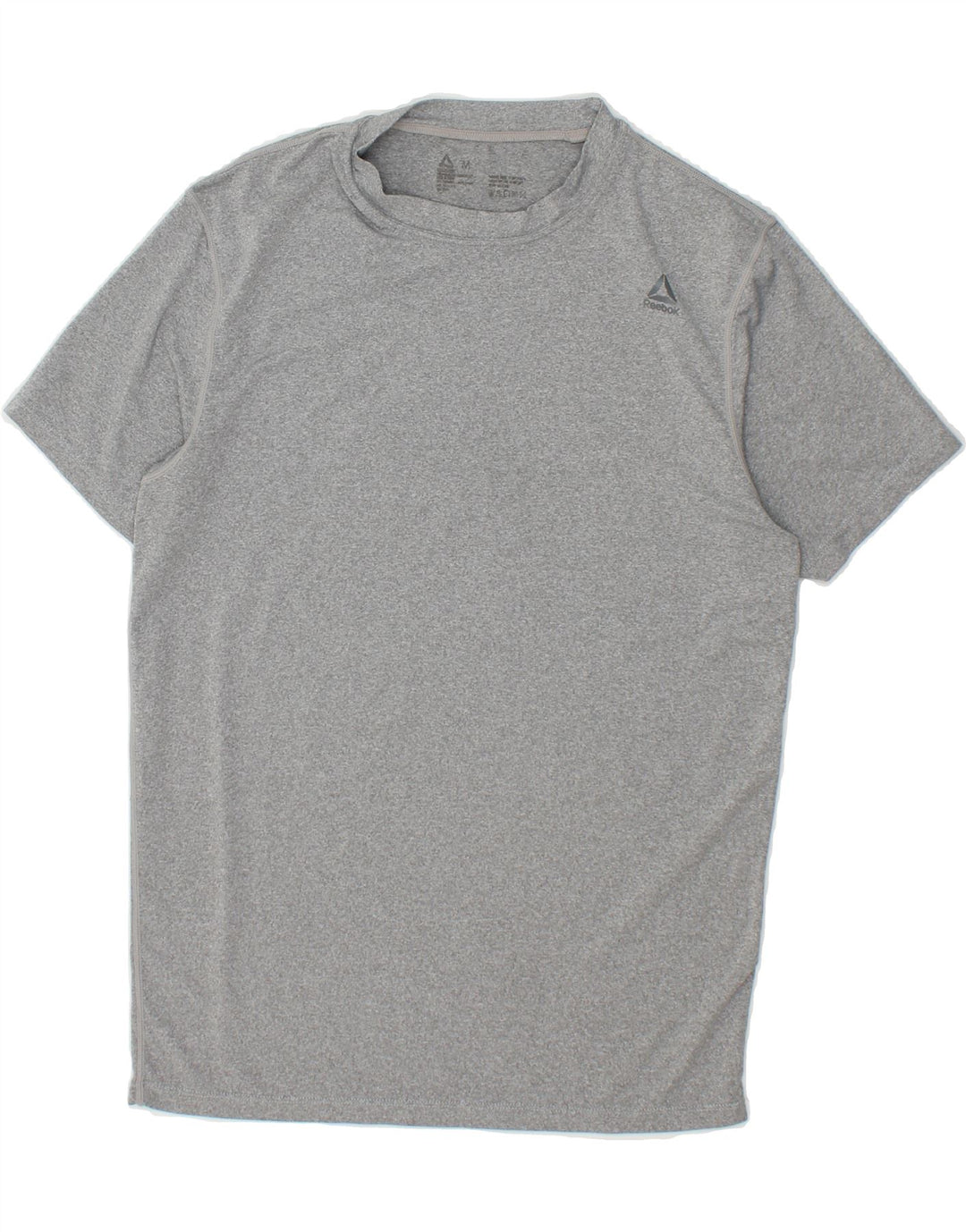 REEBOK Mens T-Shirt Top Medium Grey Polyester Vintage Reebok and Second-Hand Reebok from Messina Hembry 