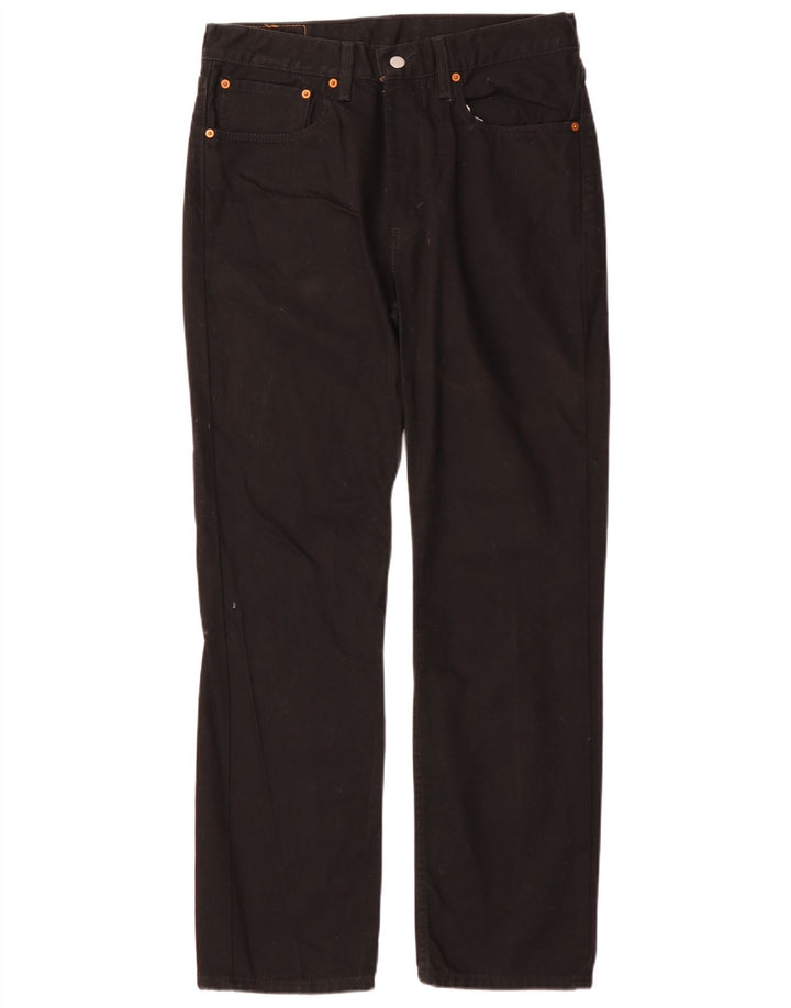Levi's Mens 516 Slim Straight Jeans W34 L32 Μαύρο βαμβακερό