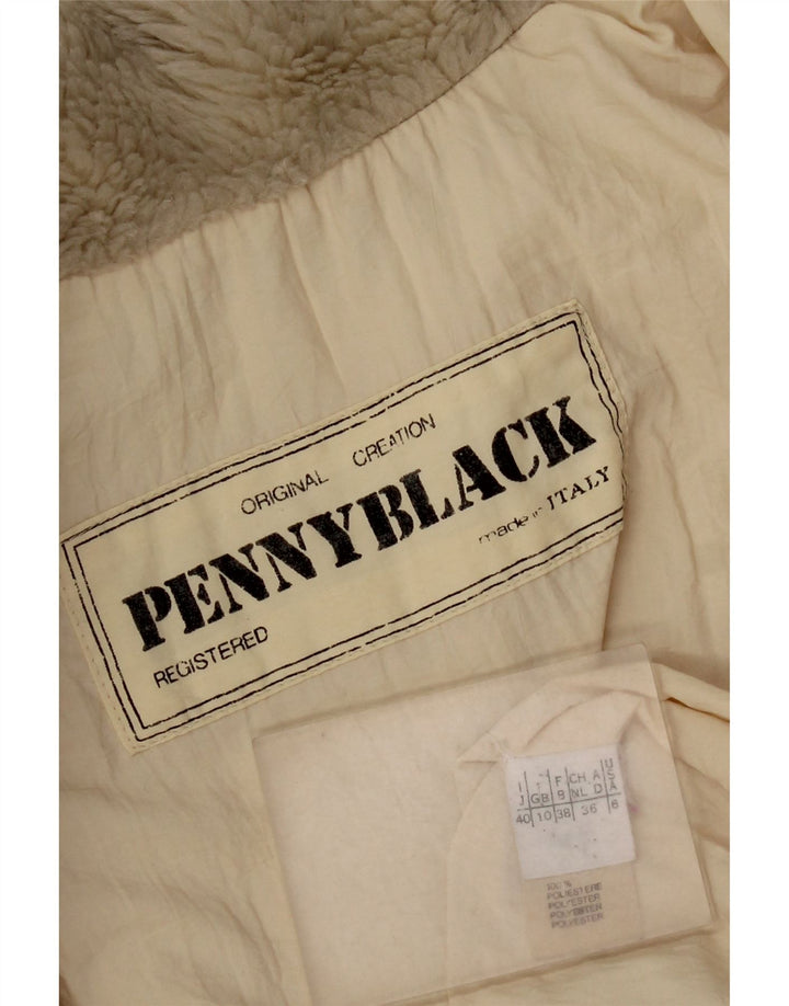 Penny Black Γυναικείο παλτό αντιανεμικό μεγάλου μεγέθους UK 10 Small Beige Polyamide