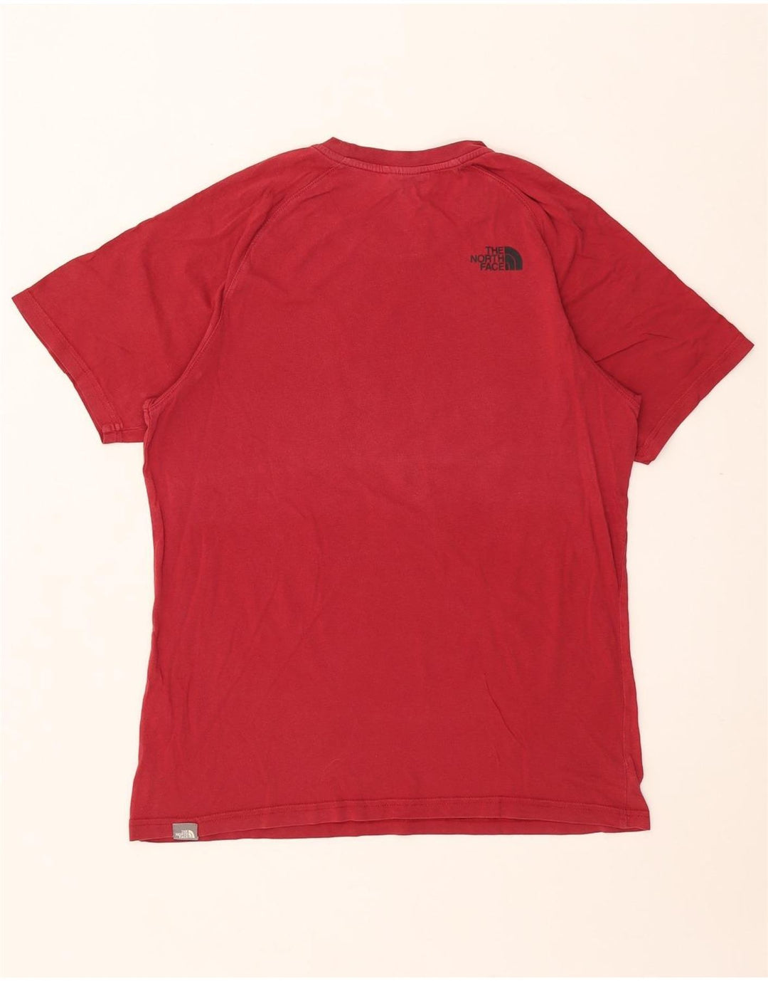 Ανδρικό γραφικό T-Shirt North Face Top μεσαίο κόκκινο βαμβακερό