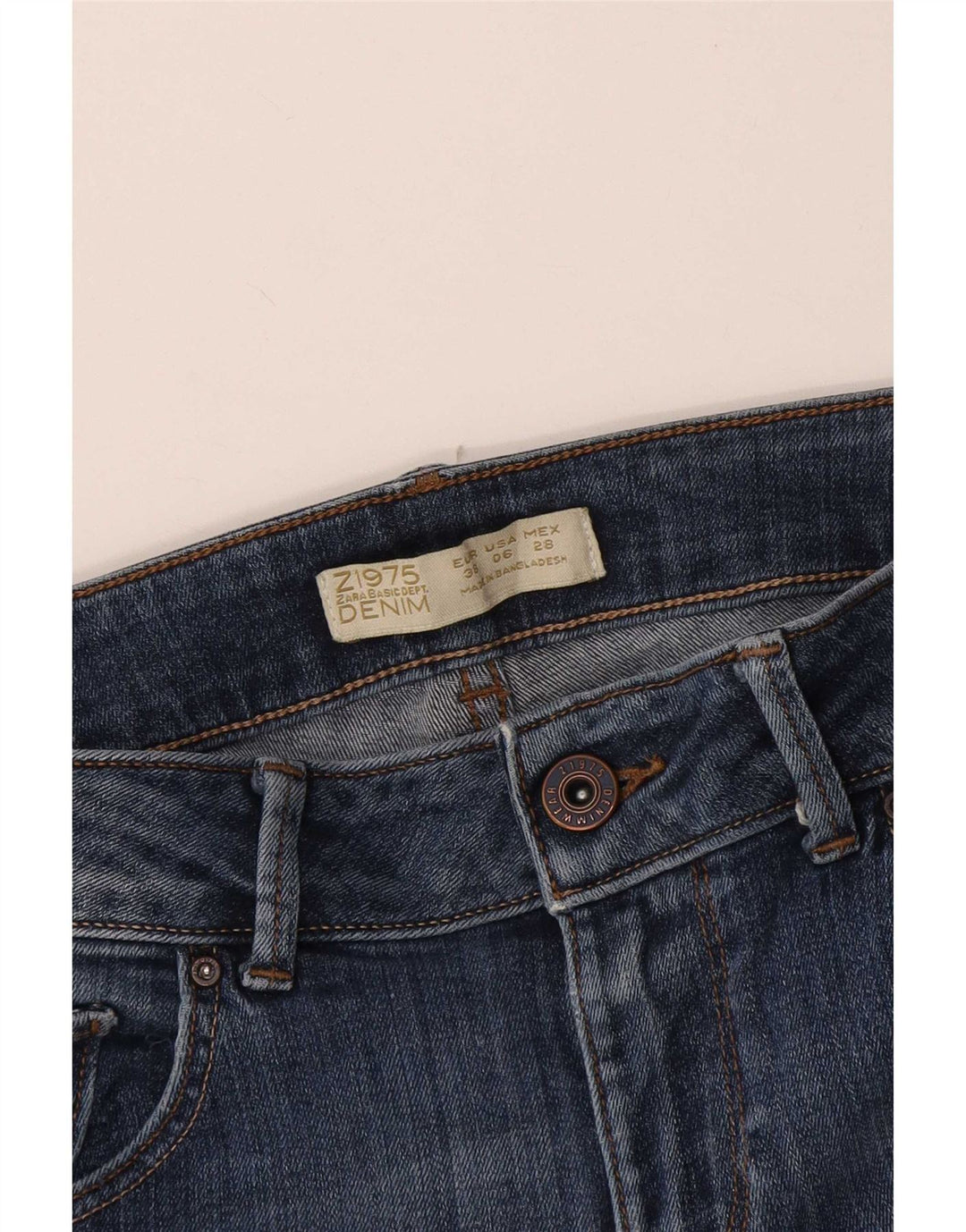 Zara Γυναικείο Slim Jeans EU 38 Small W28 L27 Blue