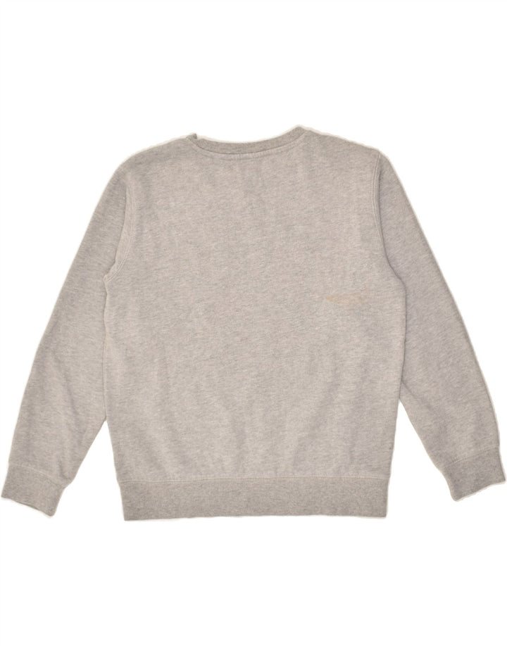 CHAMPION Womens Graphic Sweatshirt Jumper UK 14 Large Grey Cotton | Vintage Champion | Thrift | Second-Hand Champion | Used Clothing | Messina Hembry 