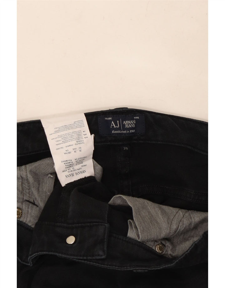 ARMANI Γυναικείο Skinny Jeans W29 L29 Μαύρο βαμβακερό